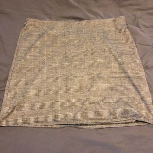 Plaid mini skirt